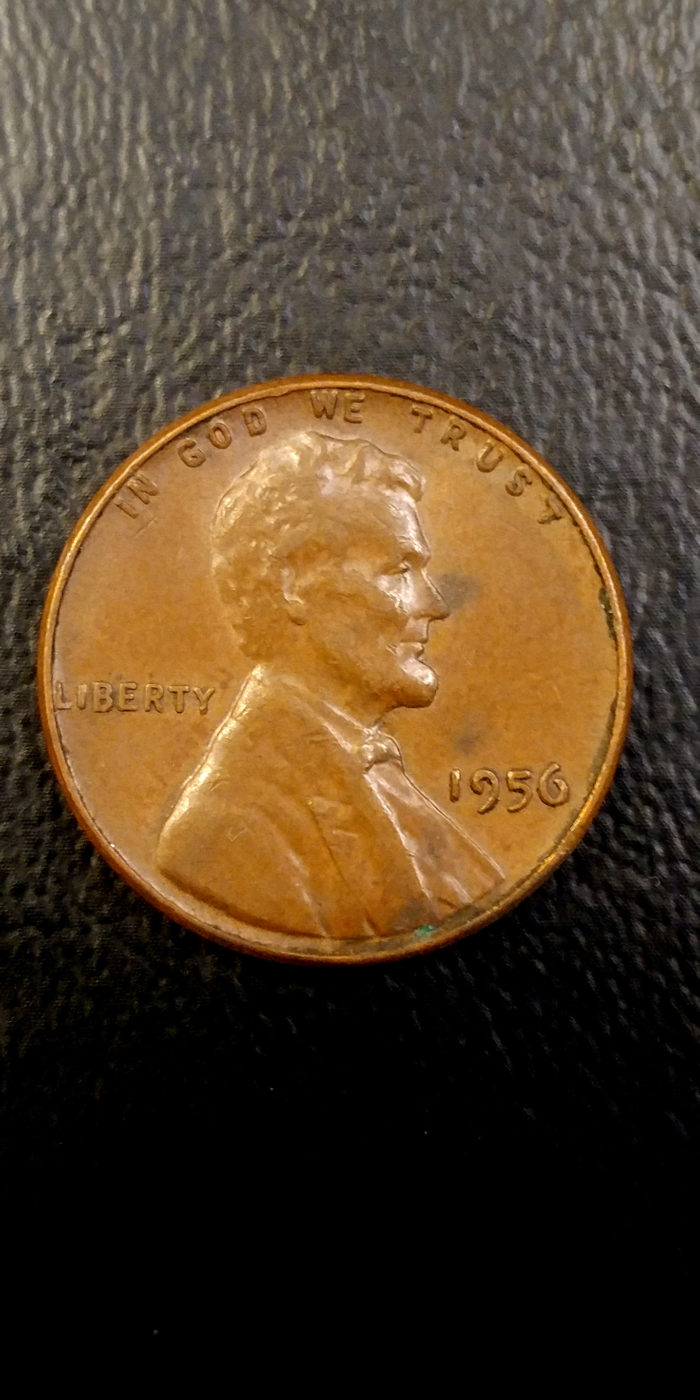 Coin Photography Set Up Results: 1956 Lincoln Wheat Cent, Obverse