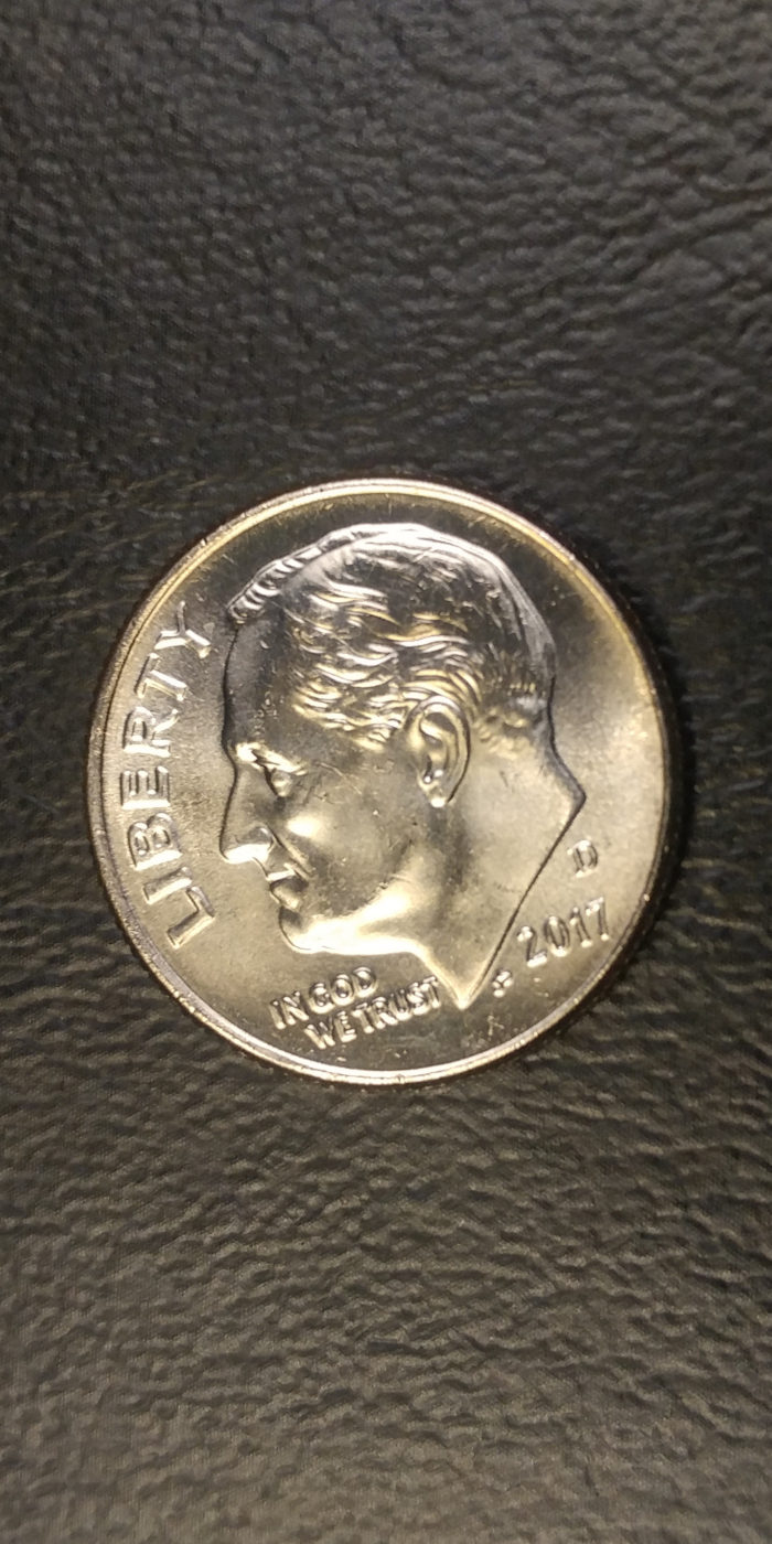 Coin Photography Set Up Results: 2017-D Roosevelt Dime, Obverse Picture #2